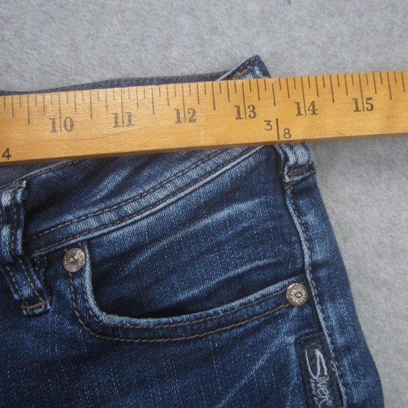 Silver Jeans Co Jeans Womens 27x33 Avery Slim Boot Medium Wash Denim Stretch - Picture 9 of 16